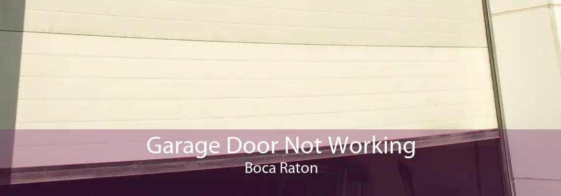 Garage Door Not Working Boca Raton
