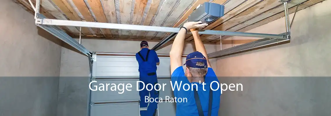 Garage Door Won't Open Boca Raton