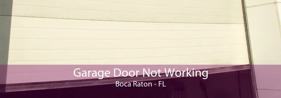 Garage Door Not Working Boca Raton - FL