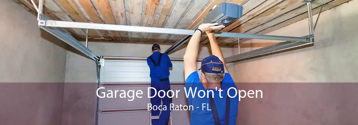 Garage Door Won't Open Boca Raton - FL